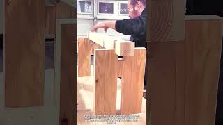 Clever Slot Joinery Wooden Bench Build #worker #process #woodworking #diy #maker