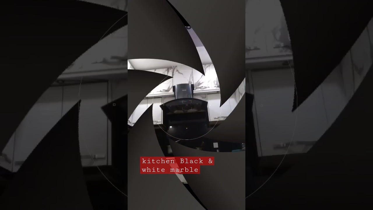 kitchen Black & white marble 