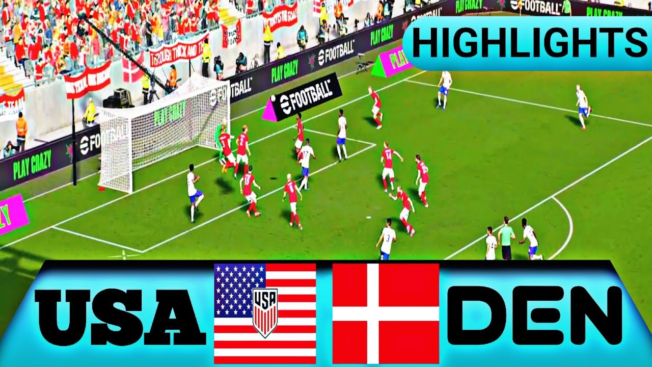 USA vs DENMARK | 4 Feb 2026 - International Friendly Football Match | eFootball Gameplay (4K UHD)