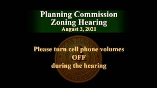Cobb County Planning Commission Zoning Hearing - 08/03/21