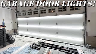 Building My 20x20 Dream Garage!! Part 4  Garage Door Lighting And New Cabinets!