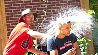 Throwing Water Balloons At People Prank