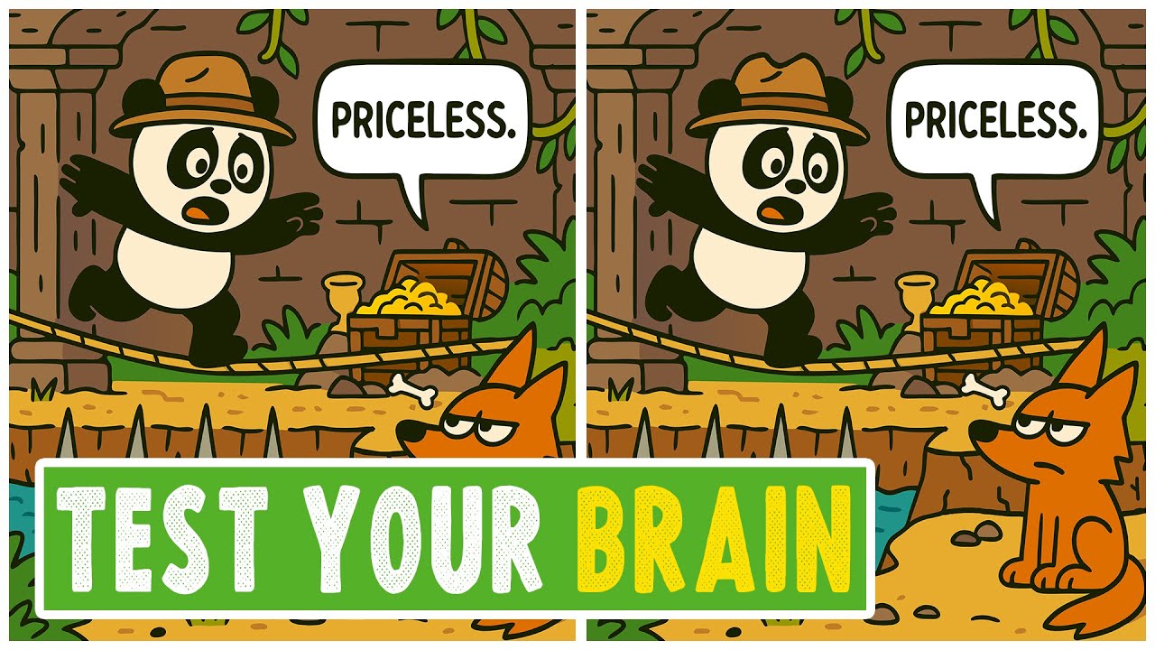 Spot Three Differences #26 - Funny Сomic with New Adventures of ...