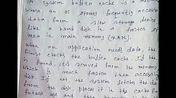 SYSTEM BUFFER CACHE MECHANISM #viralshort #unixtutorial #ostutorial 