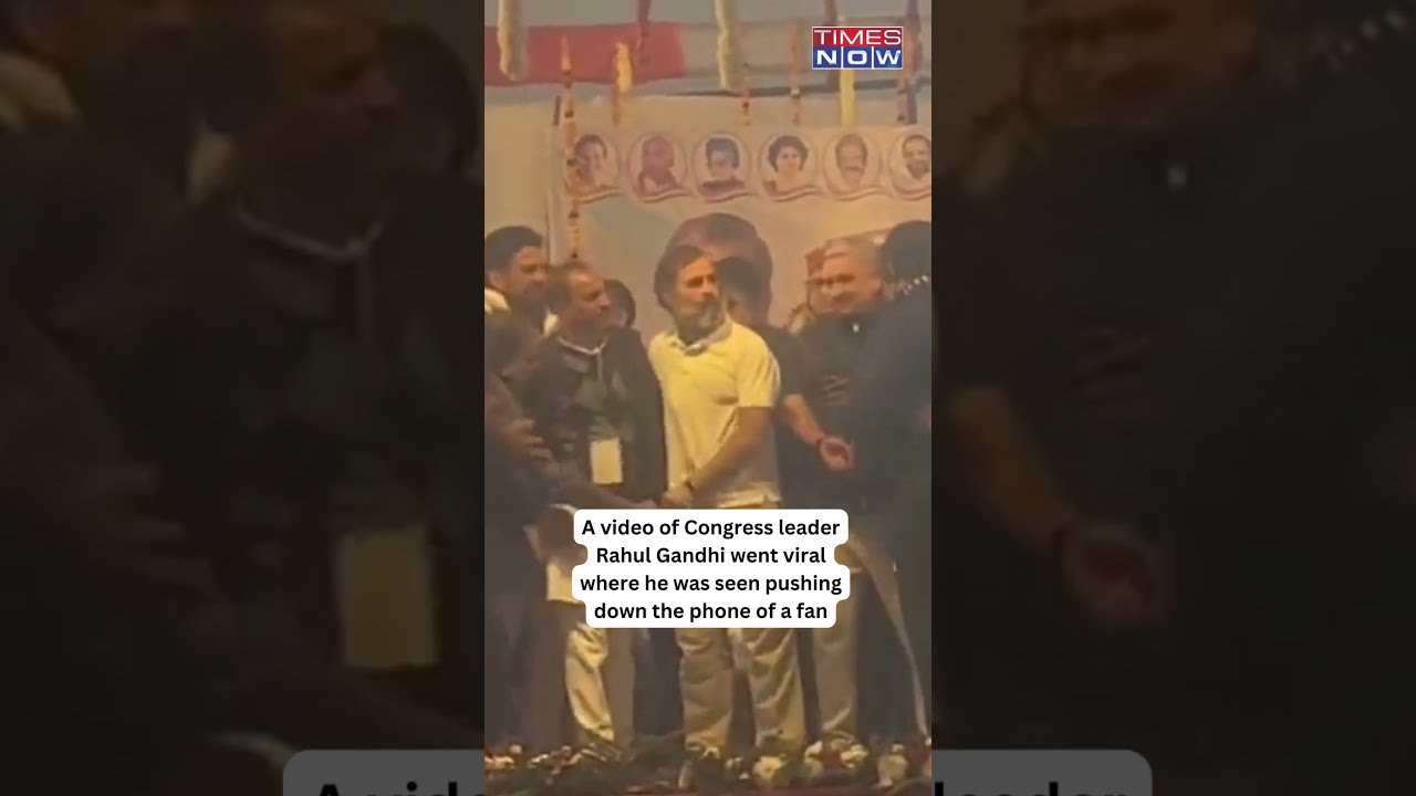 On Camera Rahul Gandhi Gets Angry On A Fan Trying To Take Selfie   shorts   viralvideo