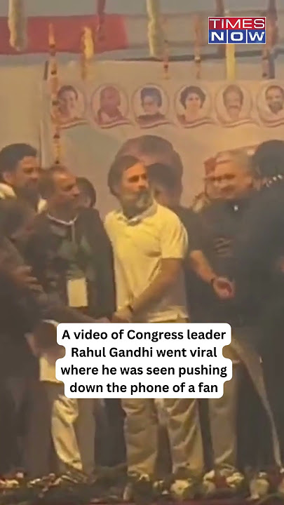 On Camera, Rahul Gandhi Gets Angry On A Fan Trying To Take Selfie | #shorts | #viralvideo