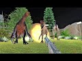 Dinosaur park at night is full of danger. FPS perspective! | Animal Revolt Battle Simulator