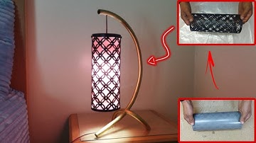 Idea to Make a Decorative Desk Lamp using PVC Pipe