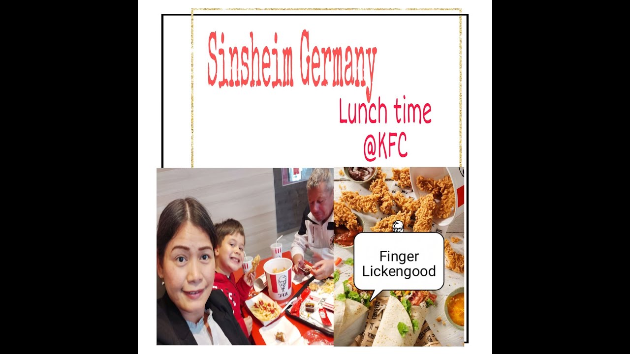 KFC Sinsheim Germany! Our Lunch time before going to Frankfurt!