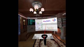 Oculus Quest Data visualisation with a curved UI effect and Hand Tracking|| Made in Unity Wealth
