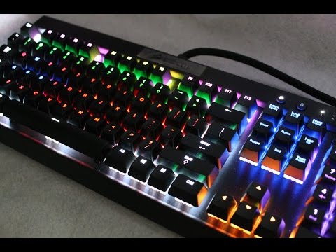 日本未発売モデル Corsair Vengeance K70 Rgb 7色ゲーミングキーボード開封レビュー 赤軸 Youtube