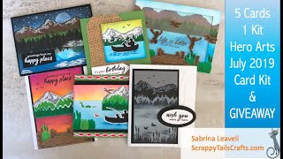 5 cards 1 kit- Hero Arts July 2019 + GIVEAWAY