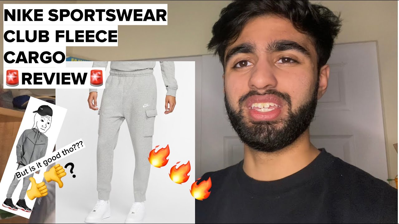 Club Fleece Cargo Pants Review + Fit - YouTube