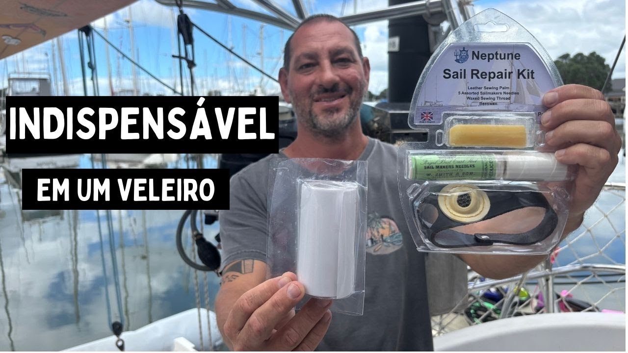 ⁣Kit de REPARO DE VELAS, isso é INDISPENSÁVEL em um veleiro!!