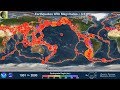 Global Earthquakes 1900-2000 Animation
