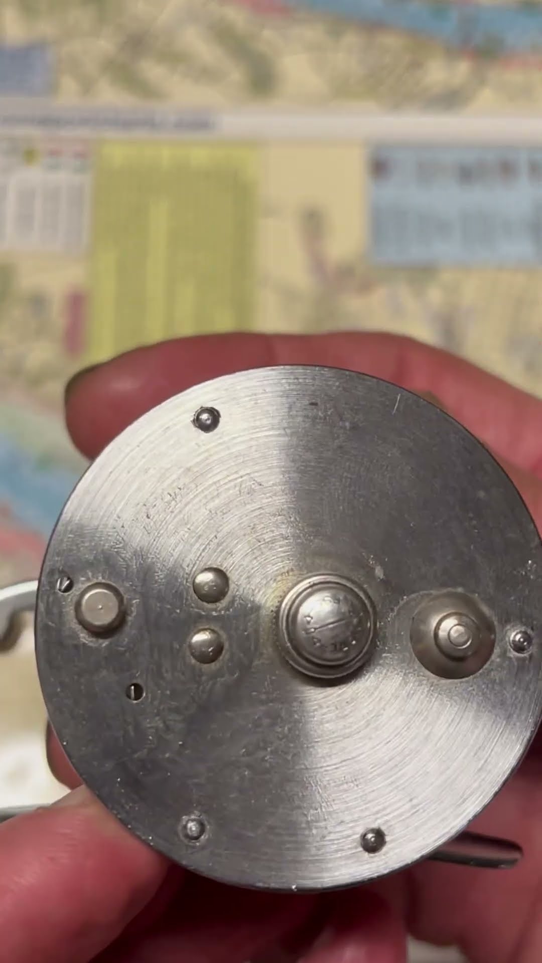 Shakespeare True Blue 1956 fishing reel for the day - YouTube