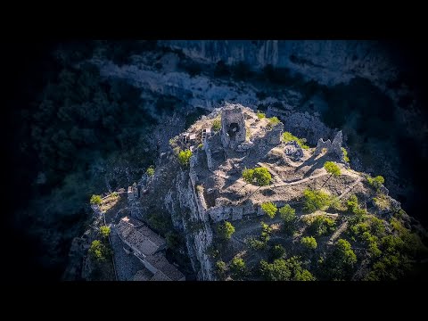The castle of Cerchiara di Calabria (Italy) Aerial Drone 4K Video | In volo su Cerchiara (CS)