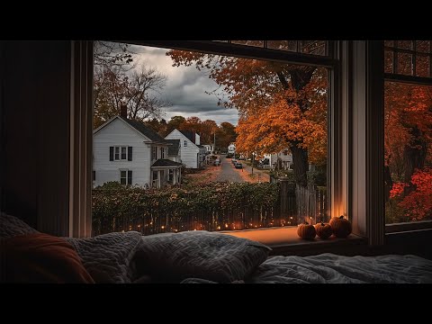 Gloomy Fall Rain From A Neighborhood In Salem Calm Rain Ambience For Reading Sleeping Etc