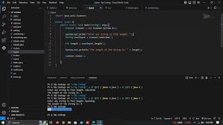 How find length of a any string using java programming Language | Find length of a string | BPC