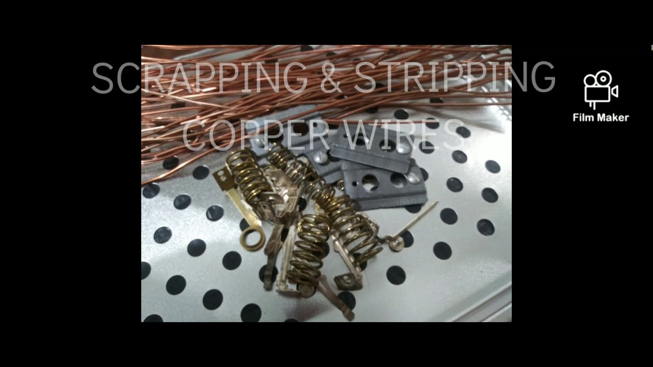SCRAPPING & STRIPPING COPPER WIRES STRIPPINGCOPPER ALLMETAL BRASS