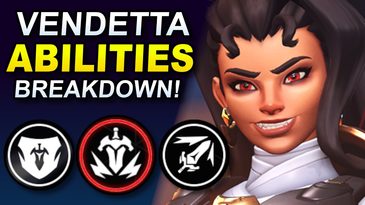 Vendetta Order Rune Vendetta All Abilities Breakdown! - New Hero in Overwatch 2 - YouTube