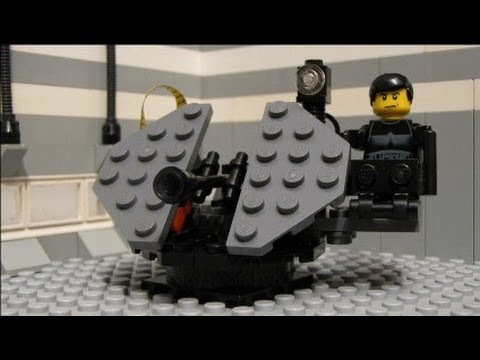 Lego anti-zombie machine gun