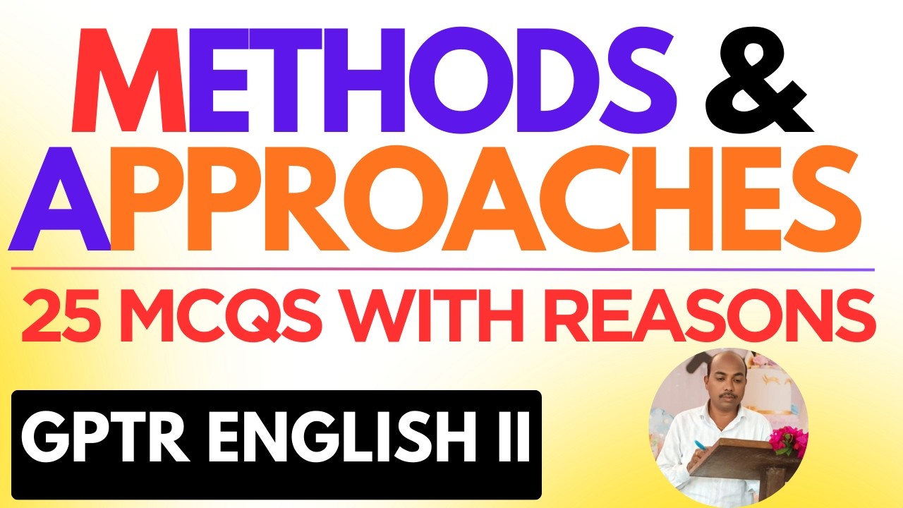 GPTR 2026 | Methods & Approaches in English Teaching | Most Expected Questions | Live Class |