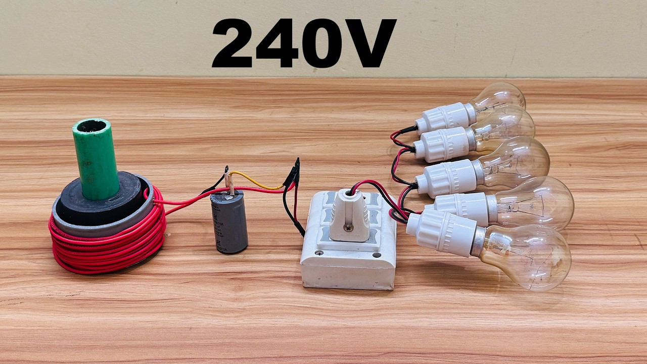 how to make free energy 240v with light bulb at home 2026