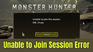 How To Fix Ew 31cee Unable To Join Session Unable To Join Friends Error ...