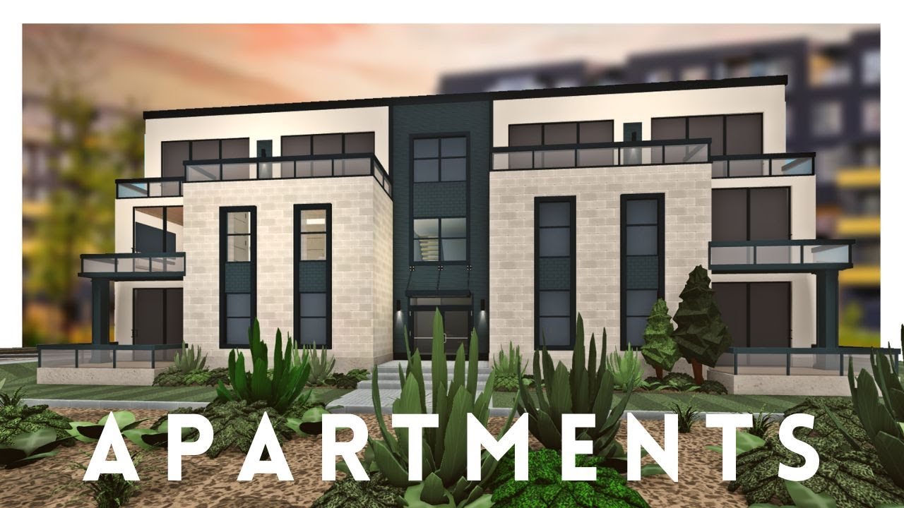 Bloxburg Building a modern Apartment Building! YouTube