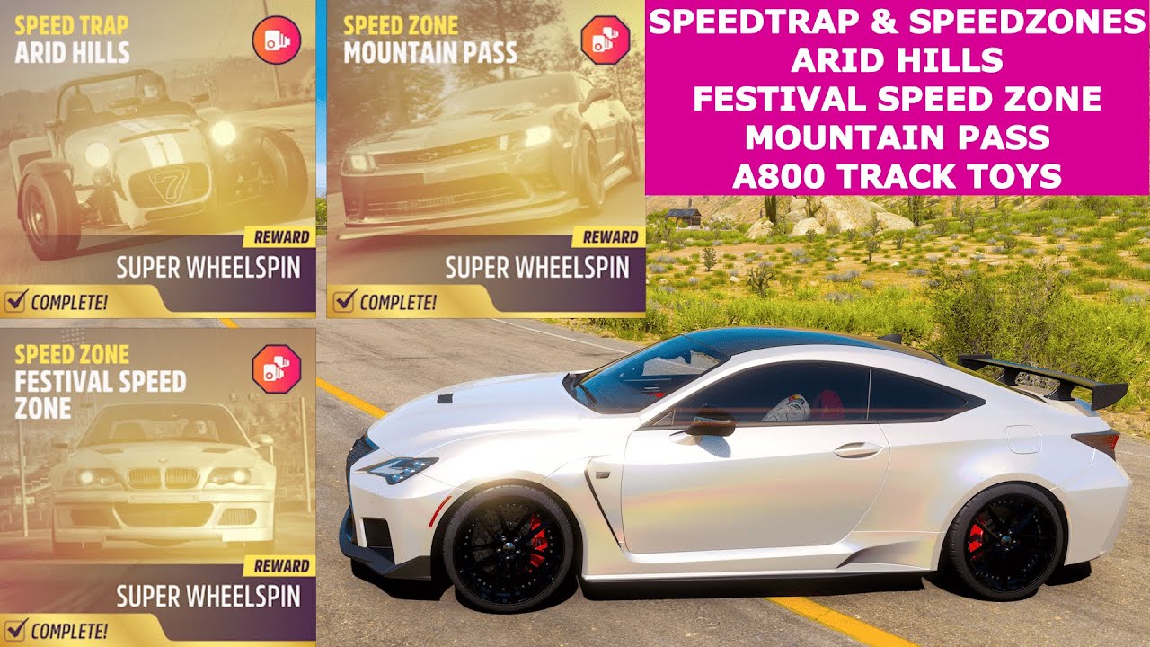 Speed Trap & Speed zones | ARID HILLS, FESTIVAL SPEED ZONE