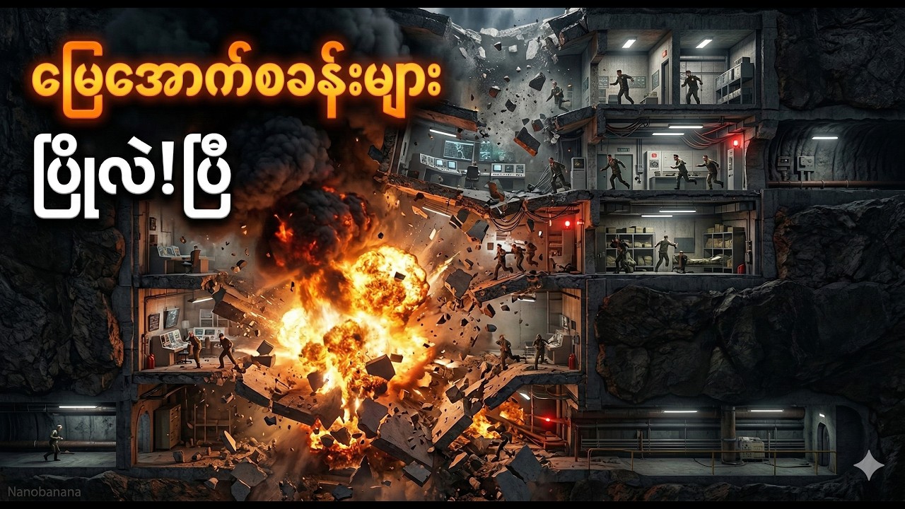 ပေါင် ၃၀,၀၀၀ အလေးချိန်ရှိတဲ့ မြေအောက်ဗုံးခိုကျင်းခွဲဗုံးကြီးများ (Bunker Busters)ဘယ်လိုအလုပ်လုပ်သလဲ?