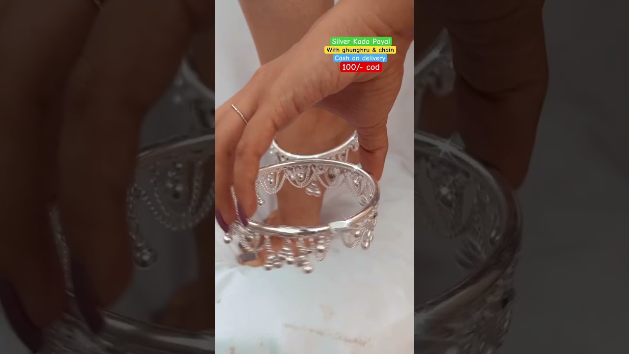 Antique & amazing designer silver Kada Payal, with 70% discount on instant order 