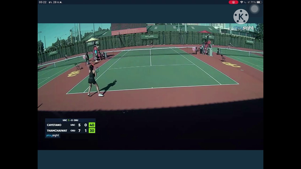 Bunyawi Thamchaiwat #24 (OSU) VS Eryn Cayetano #48 (USC) ; at Marks Stadium ; 27 Feb 2021