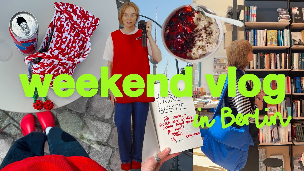 a weekend in berlin ☕️ buchevent, produktiv sein, haushalt, neue fitnessuhr, im café arbeiten…
