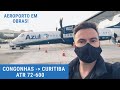 AEROPORTO DE CONGONHAS (EM OBRAS) VOANDO PARA CURITIBA COM O ATR 72-600 DA AZUL - TRIP REPORT