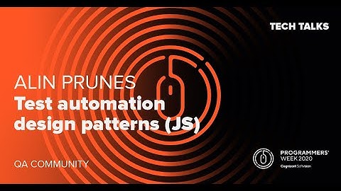 Test automation design patterns (JS)