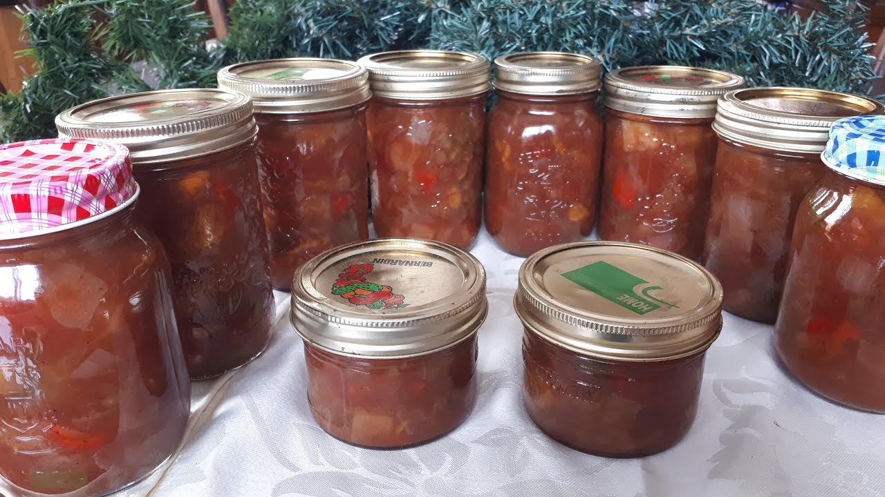 Ketchup aux fruits maison (chow chow)