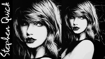 TAYLOR SWIFT PAINTING - Speed ART by Stephen Quick. 