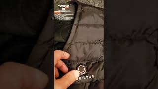 Operation Of The Power Button On The Venustas Heated Vest