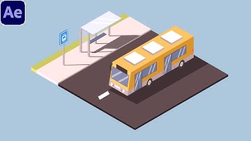 2D Bus Animation | After Effects Tutorial