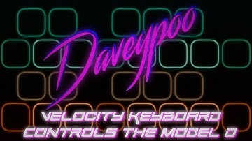 Velocity Keyboard controls the Model D - Daveypoo, The Mobile Music Minstrel