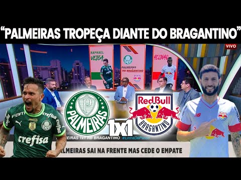 Palmeiras sai na frente, mas cede empate ao Bragantino no Brasileirão