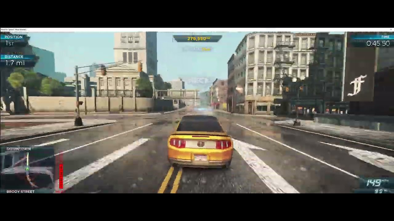 NFS Most Wanted - Ford Mustang Boss 302 - Cannoball Run