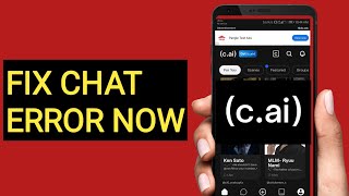 How to fix character Ai app chat error | new Trick