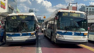 [SPECIAL] MTA Bus: 2015 New Flyer XD40s #7467 and #7477 on the Q25 Limited & Q34 in Flushing!