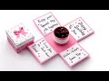 🎁✨ Beautiful Explosion Box Gift Idea 🎀 | DIY Birthday Surprise Box 💖 | Handmade Craft Tutorial 🎉