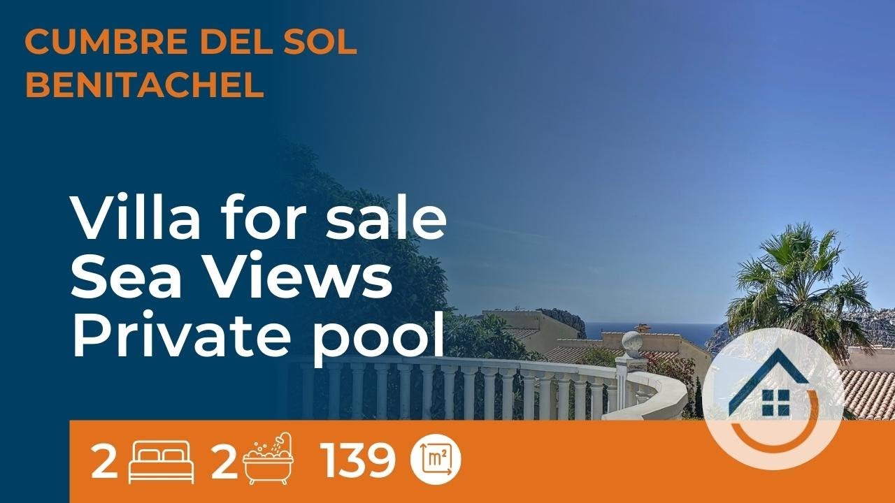 Charming Mediterraneanstyle villa for sale, Sea views, Pool, Cumbre