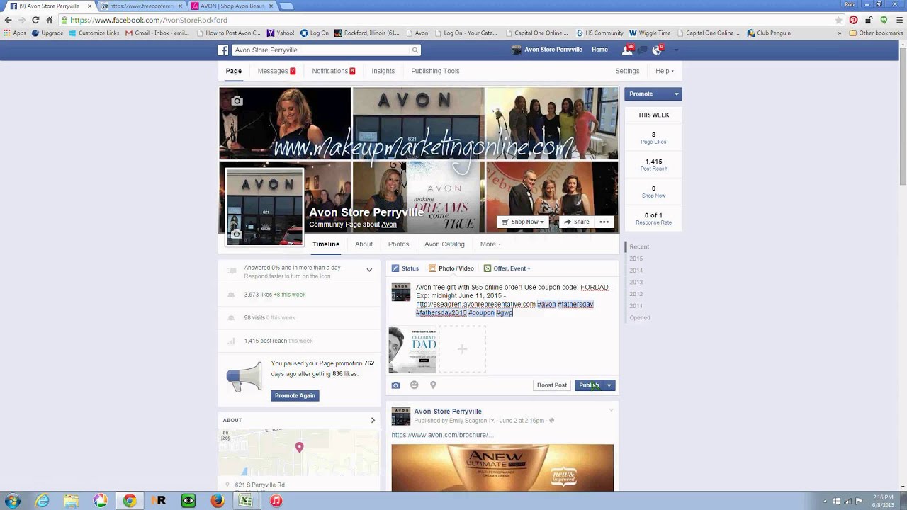 Avon & Facebook: Automated Posts, Photos, and Albums - YouTube