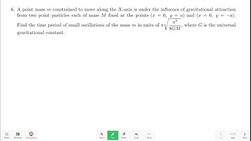 JEST 2024 Classical Mechanics PYQ | Time Period of Small Oscillations Solution | CSIR NET GATE Prep